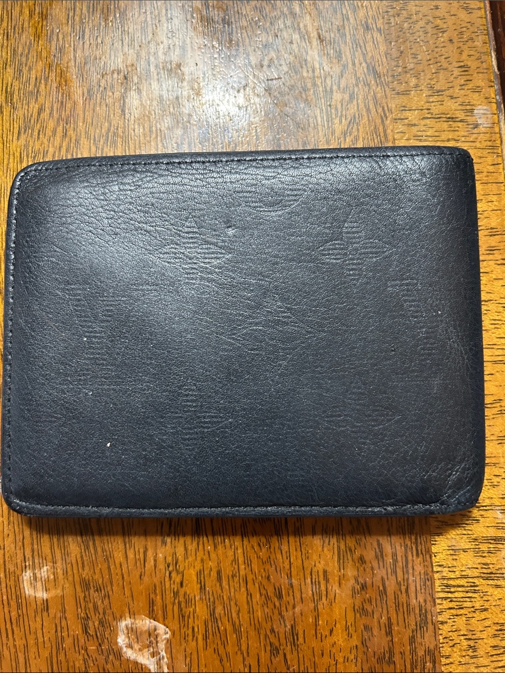 Vintage Louis Vuitton Black Leather Cardholder with Multiple Slots